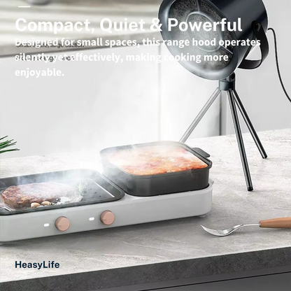 Electric Desktop USB kitchen Range Hood Portable Smoke filter