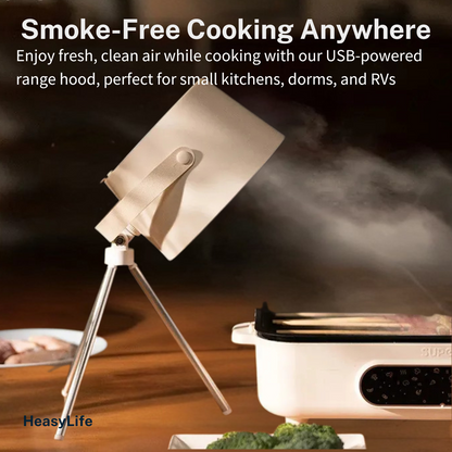 Electric Desktop USB kitchen Range Hood Portable Smoke filter