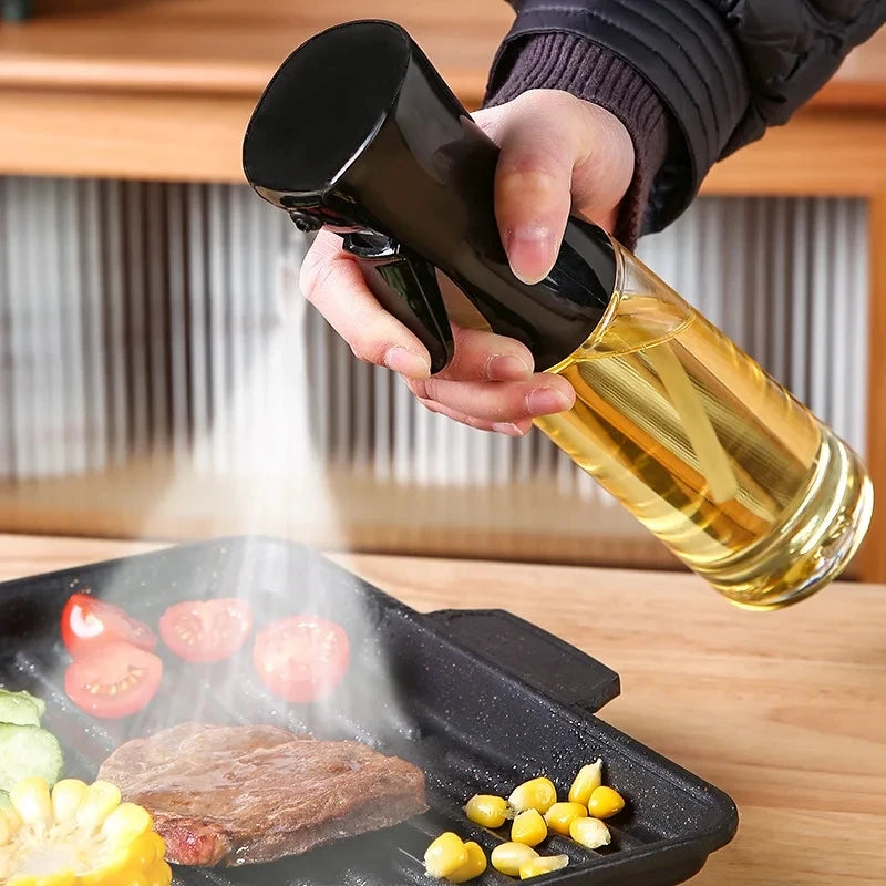 200Ml Oil Spray Bottle Kitchen BBQ Cooking Dispenser Camping Baking Empty Vinegar Soy Sauce Sprayer Seasoning Containers